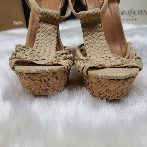 Soda Strappy Platform Wedge Shoes - Picture 6 of 16